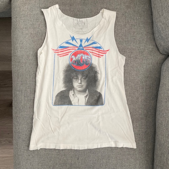 MC5 white tank top, Fits size Small - Picture 2 of 4